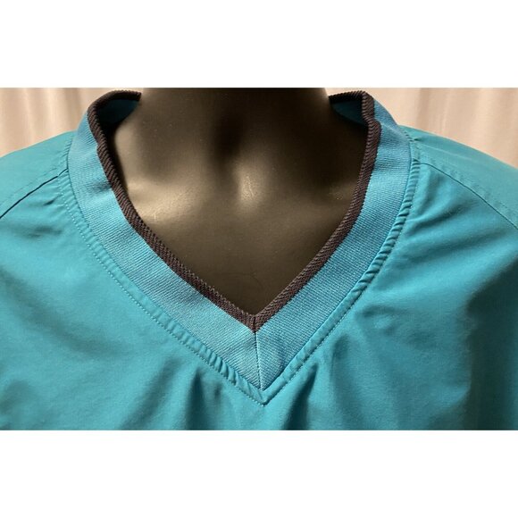 Outdoor World Golf  Apparel Mens Size Large Windbreaker V Neck Green - Picture 11 of 15